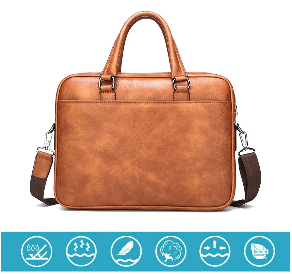 Cartable Business Cuir Premium PU – Jeep Buluo | Porte-documents Homme REF41