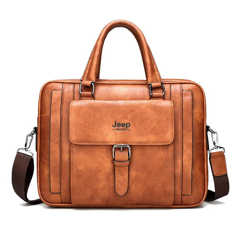 Cartable Business Cuir Premium PU – Jeep Buluo | Porte-documents Homme REF41