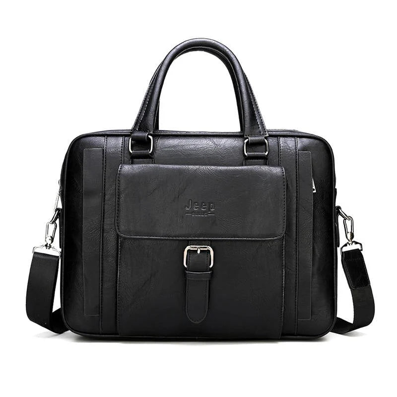 Cartable Business Cuir Premium PU – Jeep Buluo | Porte-documents Homme REF41