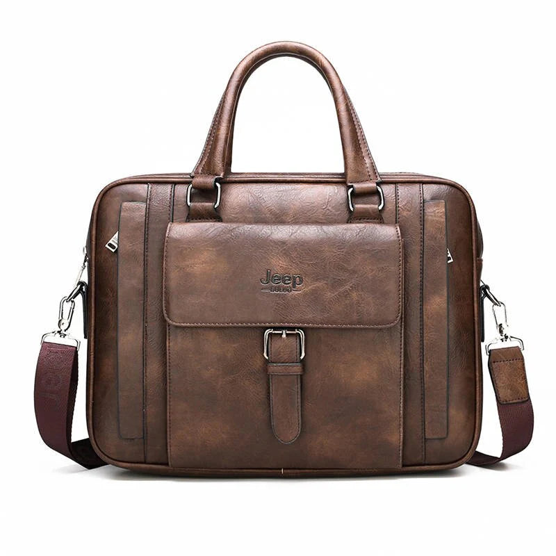 Cartable Business Cuir Premium PU – Jeep Buluo | Porte-documents Homme REF41