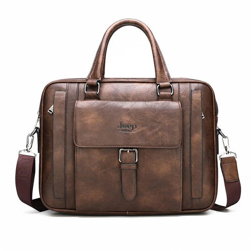 Cartable Business Cuir Premium PU – Jeep Buluo | Porte-documents Homme REF41