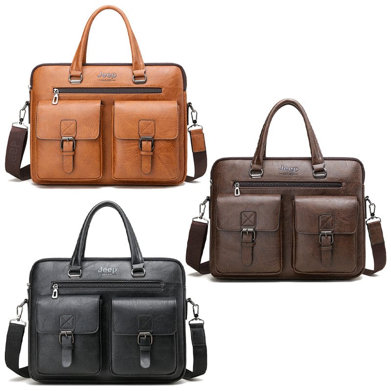Cartable Business Jeep Buluo en Cuir – Praticité & Style au Quotidien