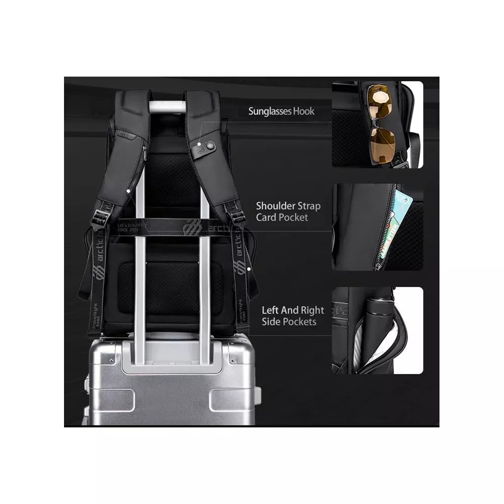 Sac à Dos Premium Arctic Hunter – Élégance, Sécurité & Confort Intelligent