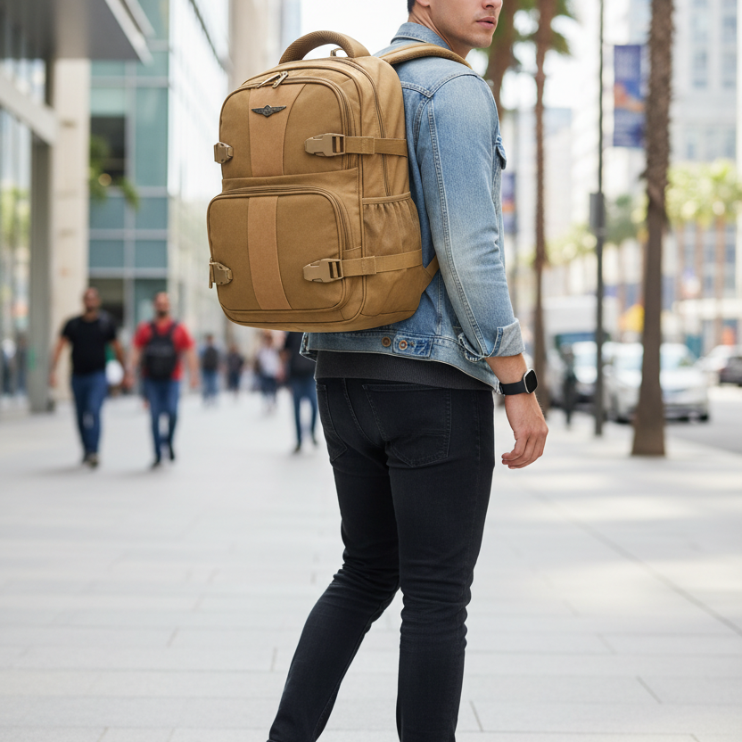 Sac à Dos Grande Capacité – Design Militaire & Parfait pour le Gym, le Bureau & le Voyage